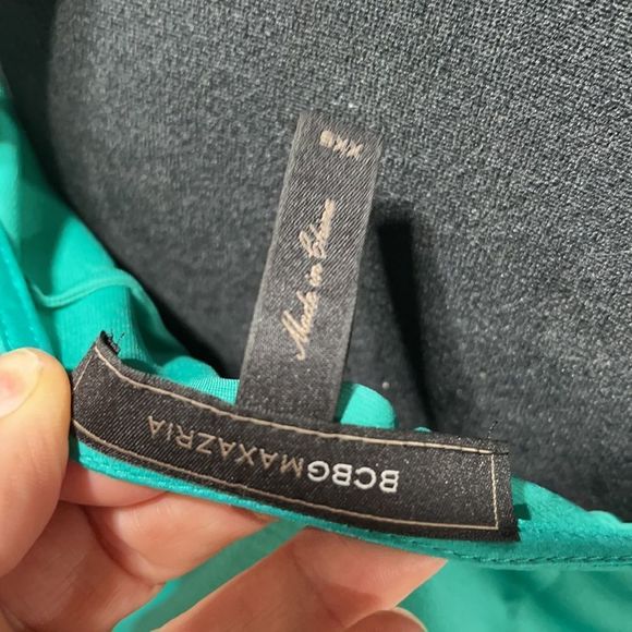 BCBG Silk Emerald Green Caged Back Cami - Picture 11 of 12